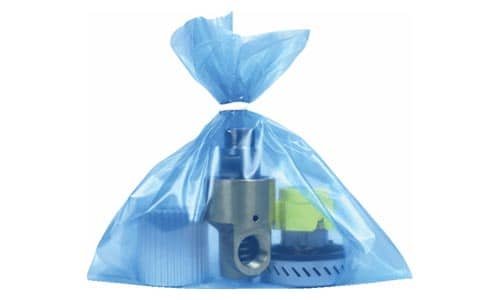 Various metal products in packaged VCI gas-phase antirust bags