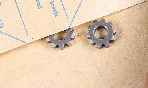 Metal gears and printed VCI vapor phase anti-rust paper