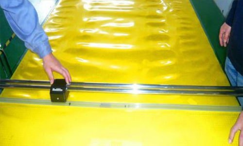 Yellow VCI vapor phase anti-rust film on production line
