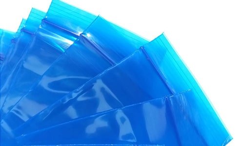 Blue VCI gas phase anti-rust bag display